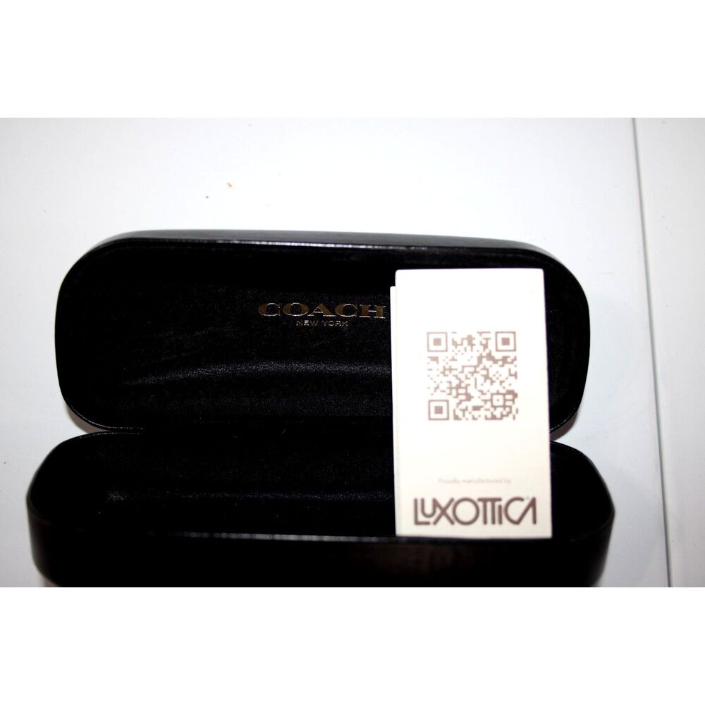 Coach New York Black Hard Clamshell Eyeglass Case Sunglasses Protector Shell